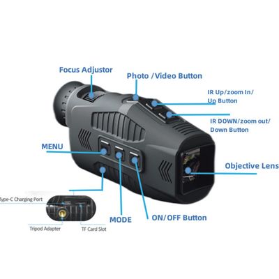Dark Viewing Hunting Telescope 1080P Infrared Thermal Binoculars