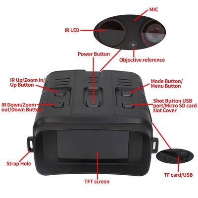 10X Digital Zoom Infrared Night Goggles For Hunting