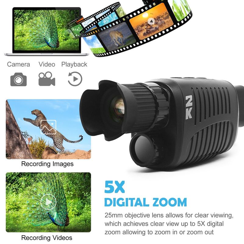 Hunting Infrared Optical 4X Night Vision Monocular Camera
